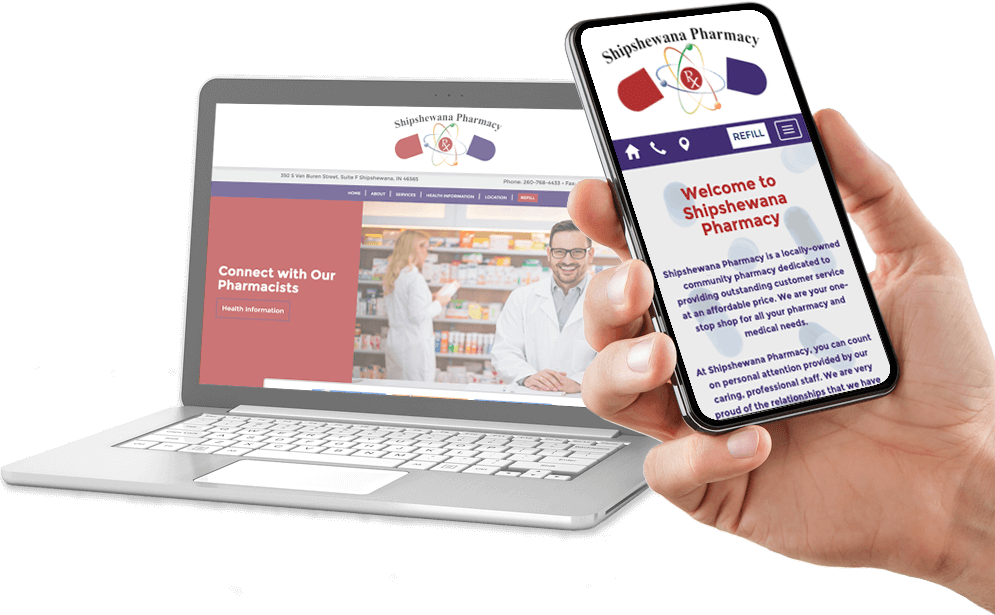 Digital MindScapes Client Preview – Shipshewana Pharmacy Website
